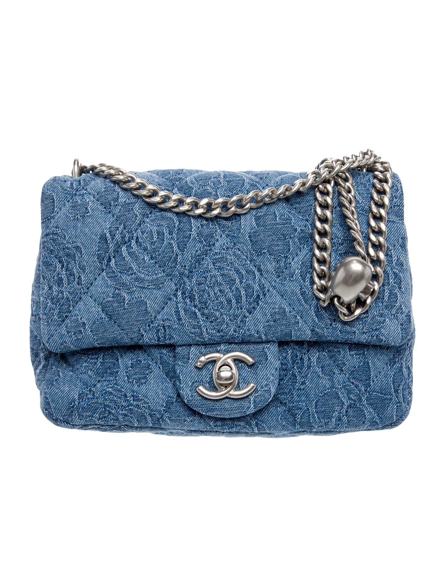 バッグ CHANEL Chanel Metallic Silver/Pink Gradient Quilted Lambskin
