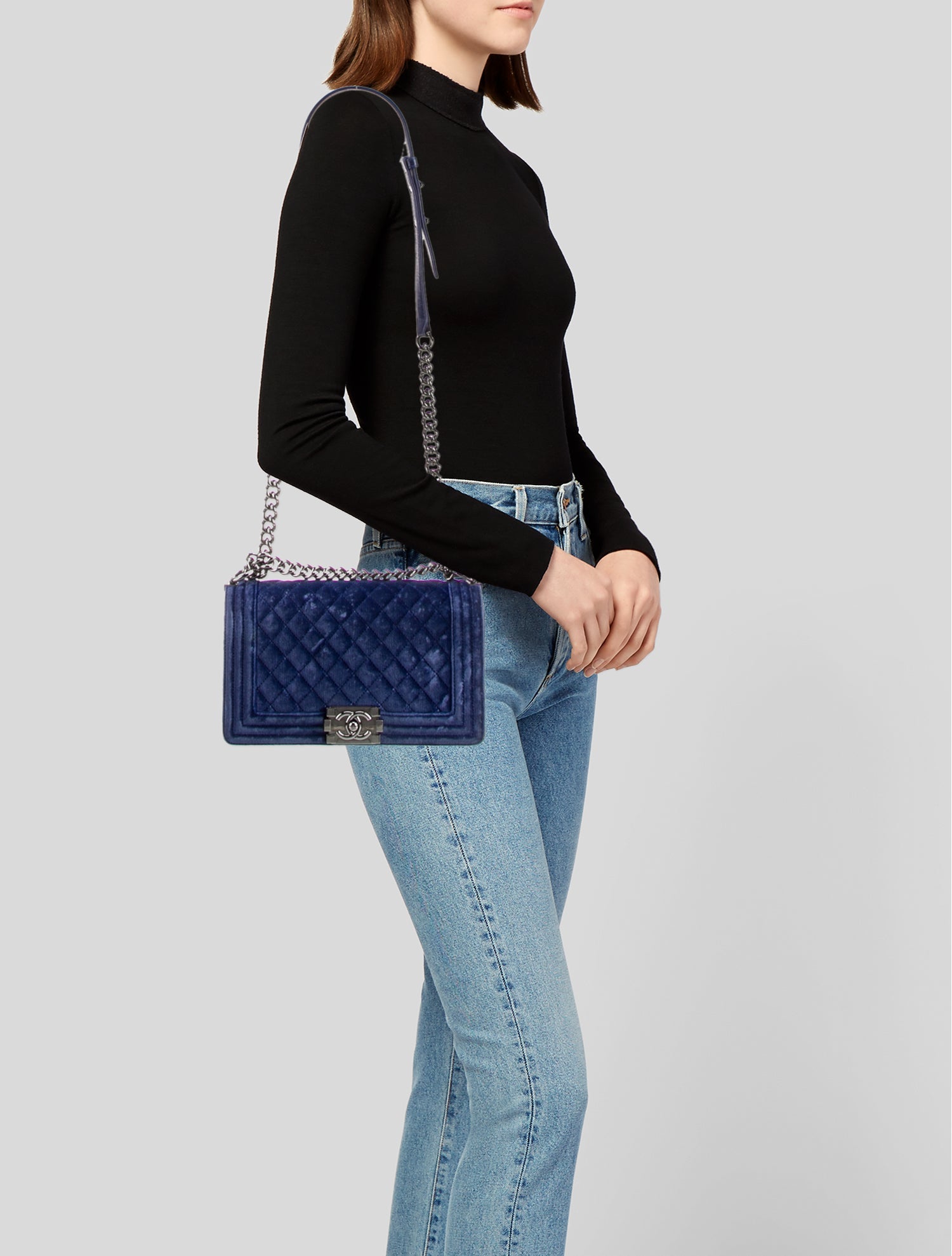 Chanel Medium Velvet Boy Bag