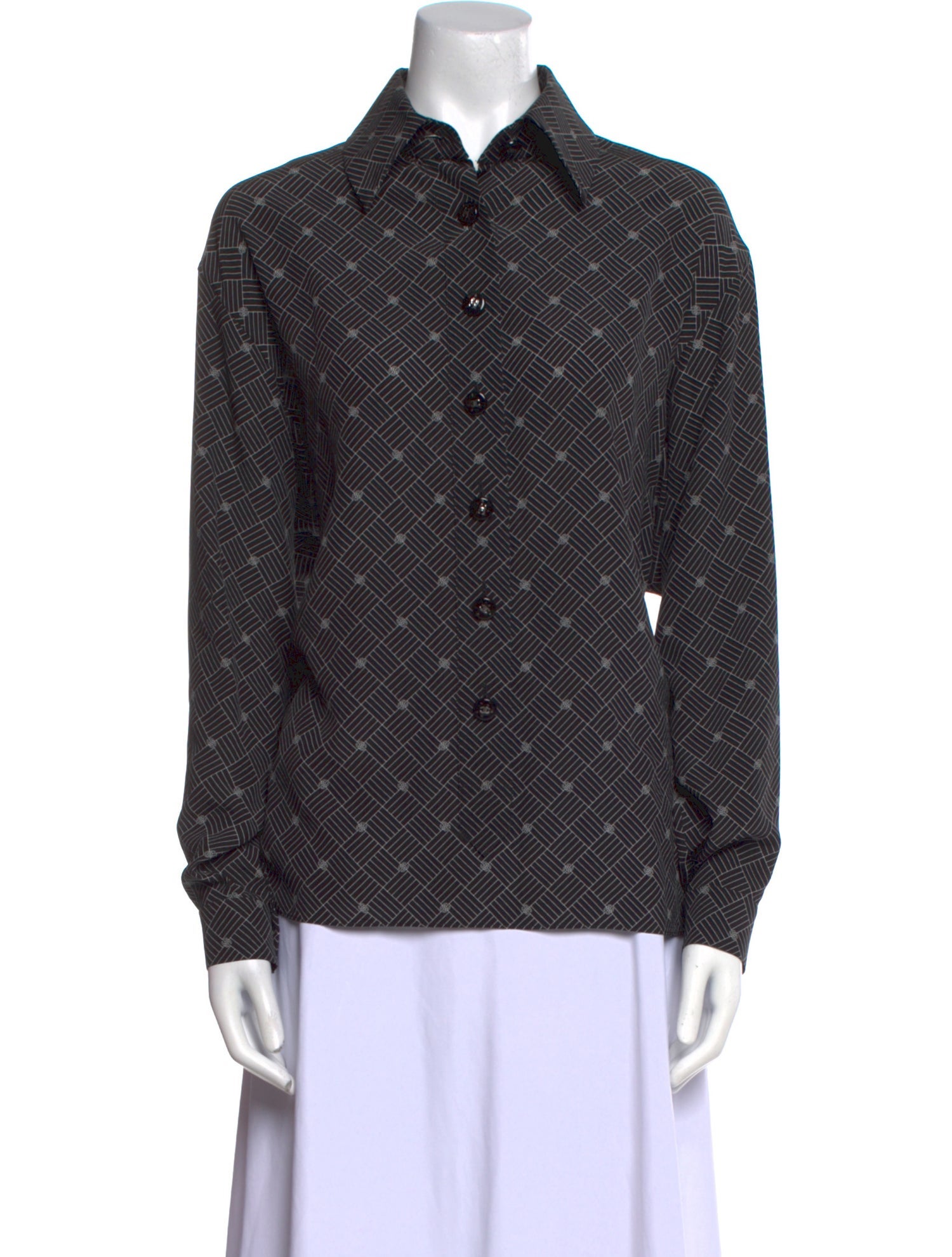 Chanel 2024 Silk Button-Up Top