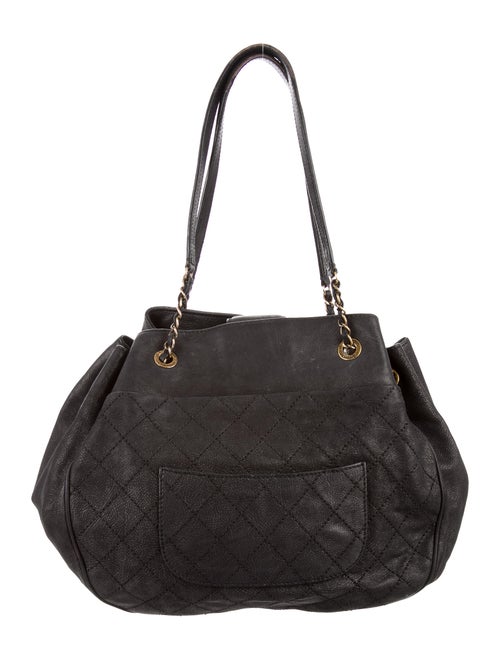Chanel Drawstring Leather Tote