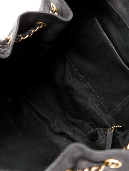 Chanel Drawstring Leather Tote