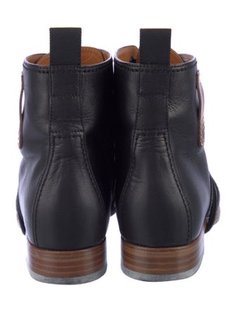 Chanel 2014 Interlocking CC Logo Combat Boots