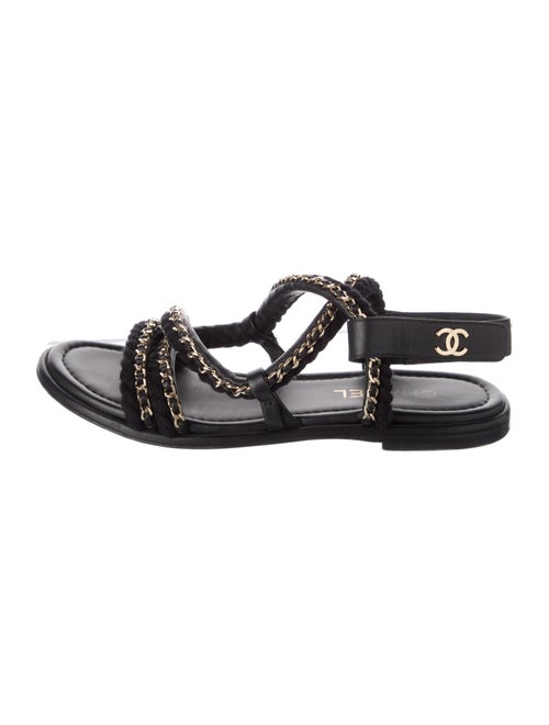 Chanel 2022 Interlocking CC Logo Gladiator Sandals