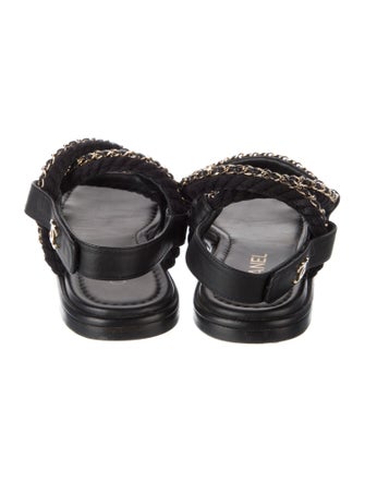 Chanel 2022 Interlocking CC Logo Gladiator Sandals