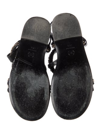 Chanel 2022 Interlocking CC Logo Gladiator Sandals