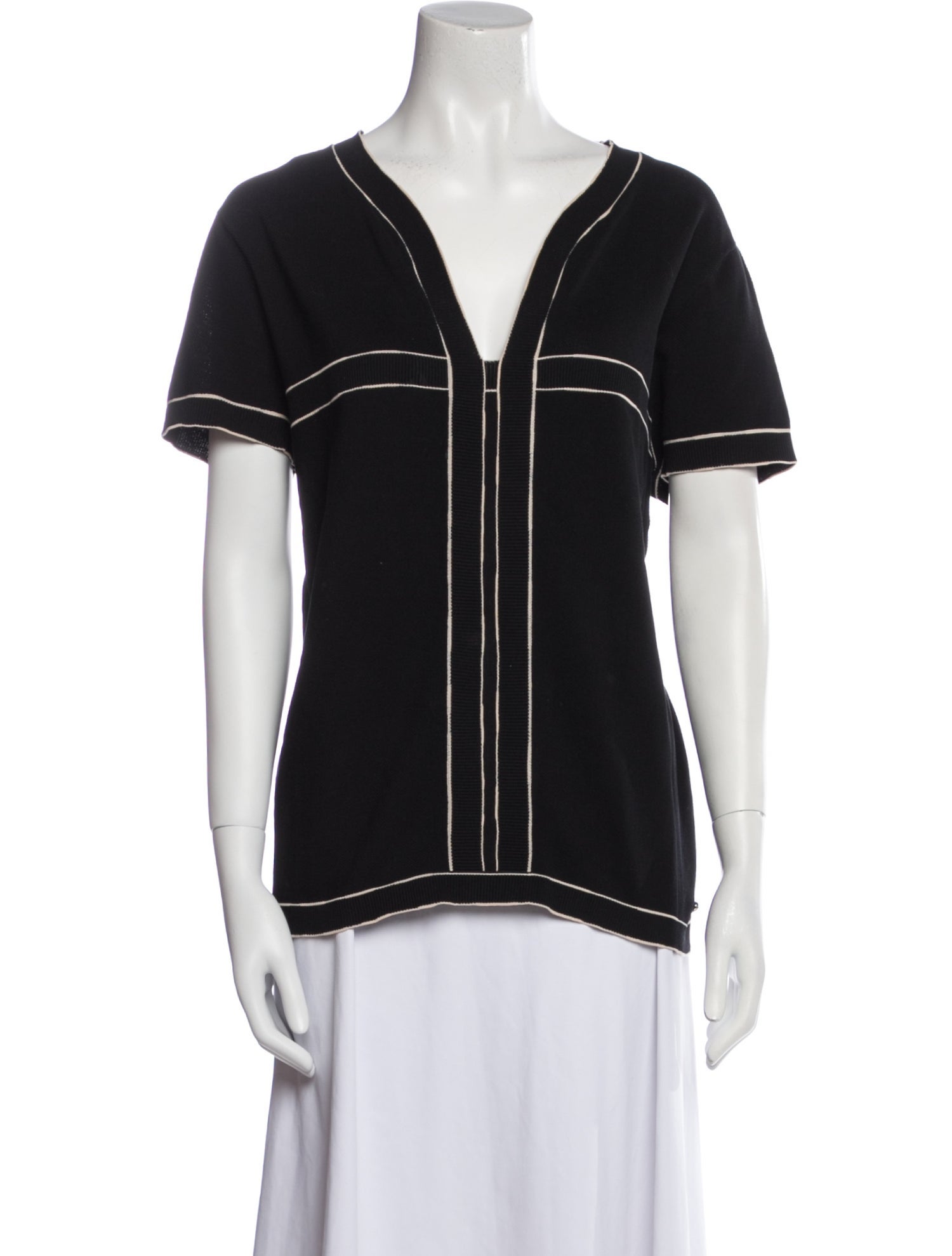 Chanel 2014 V-Neck T-Shirt