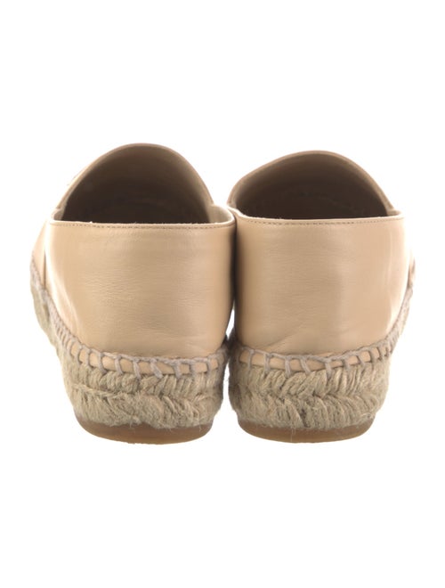 Chanel Interlocking CC Logo Lambskin Espadrilles