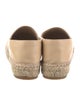 Chanel Interlocking CC Logo Lambskin Espadrilles