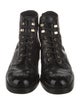 Chanel 2021 Interlocking CC Logo Combat Boots