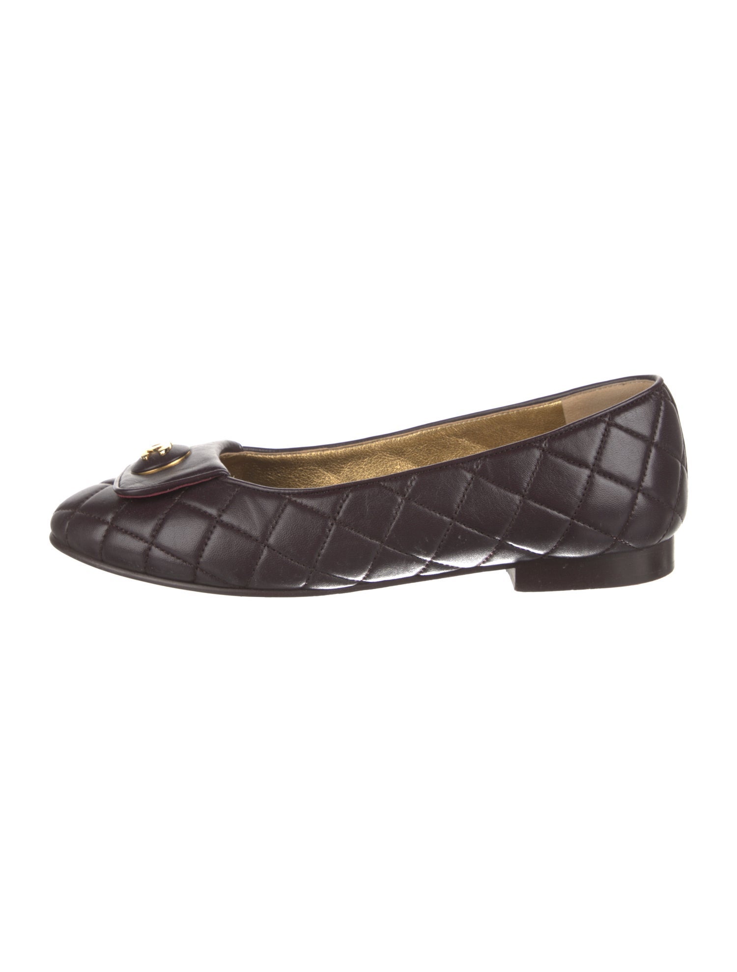 Chanel 2023 Interlocking CC Logo Ballet Flats