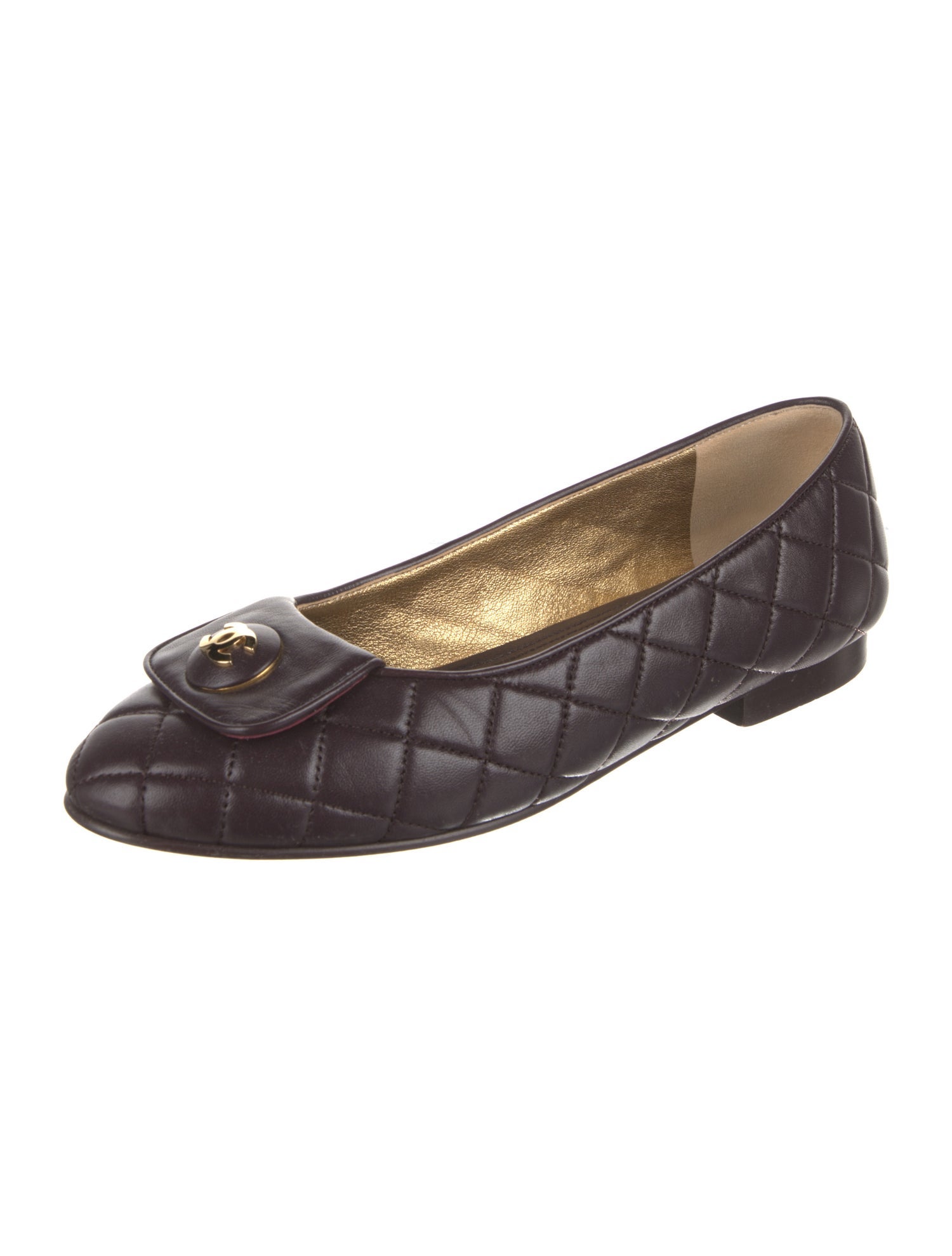 Chanel 2023 Interlocking CC Logo Ballet Flats