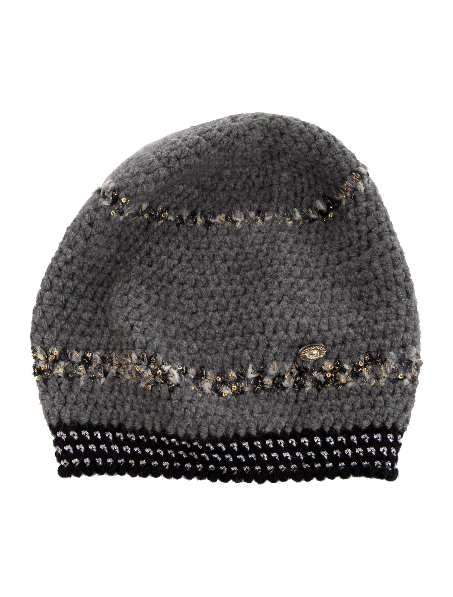 Chanel Sequin Wool & Cashmere Beanie