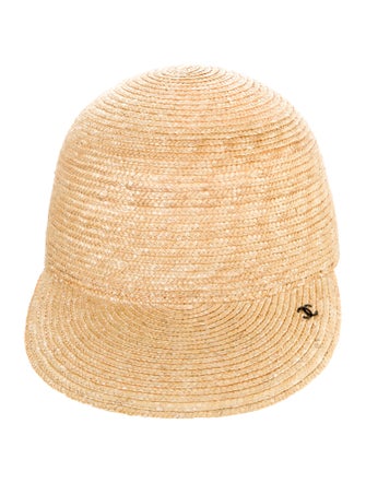 Chanel CC Straw Baseball Cap
