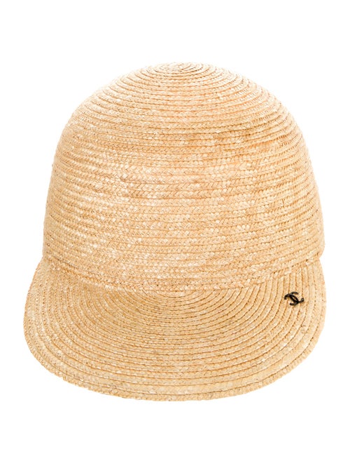 Chanel CC Straw Baseball Cap