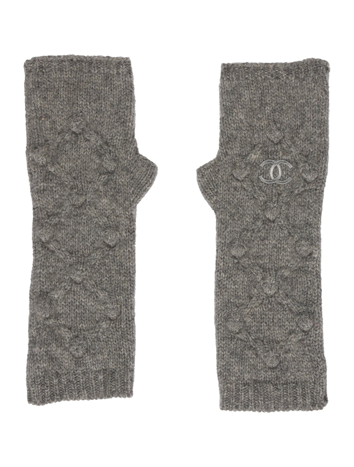 Chanel Cashmere Fingerless Gloves