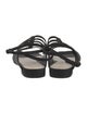 Chanel Interlocking CC Logo Canvas Gladiator Sandals