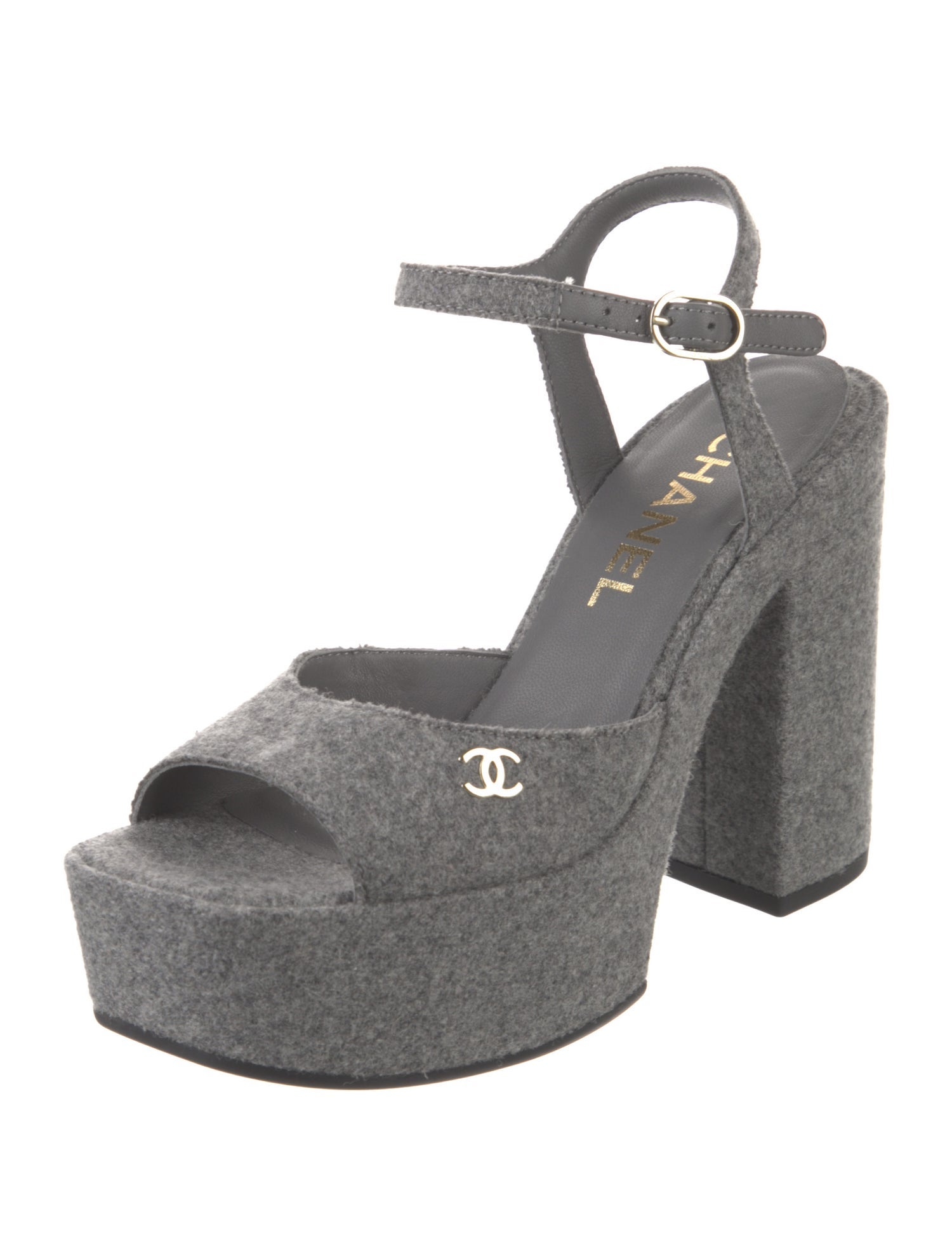 Chanel 2024 Interlocking CC Logo Sandals