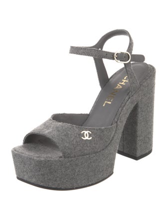 Chanel 2024 Interlocking CC Logo Sandals