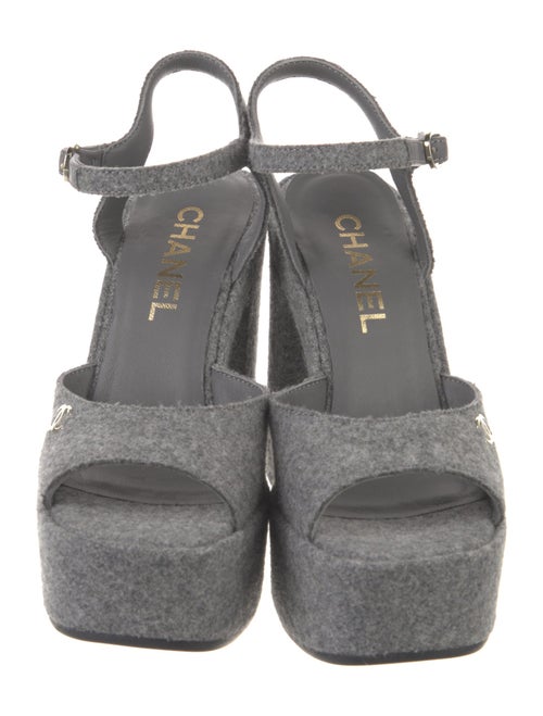 Chanel 2024 Interlocking CC Logo Sandals