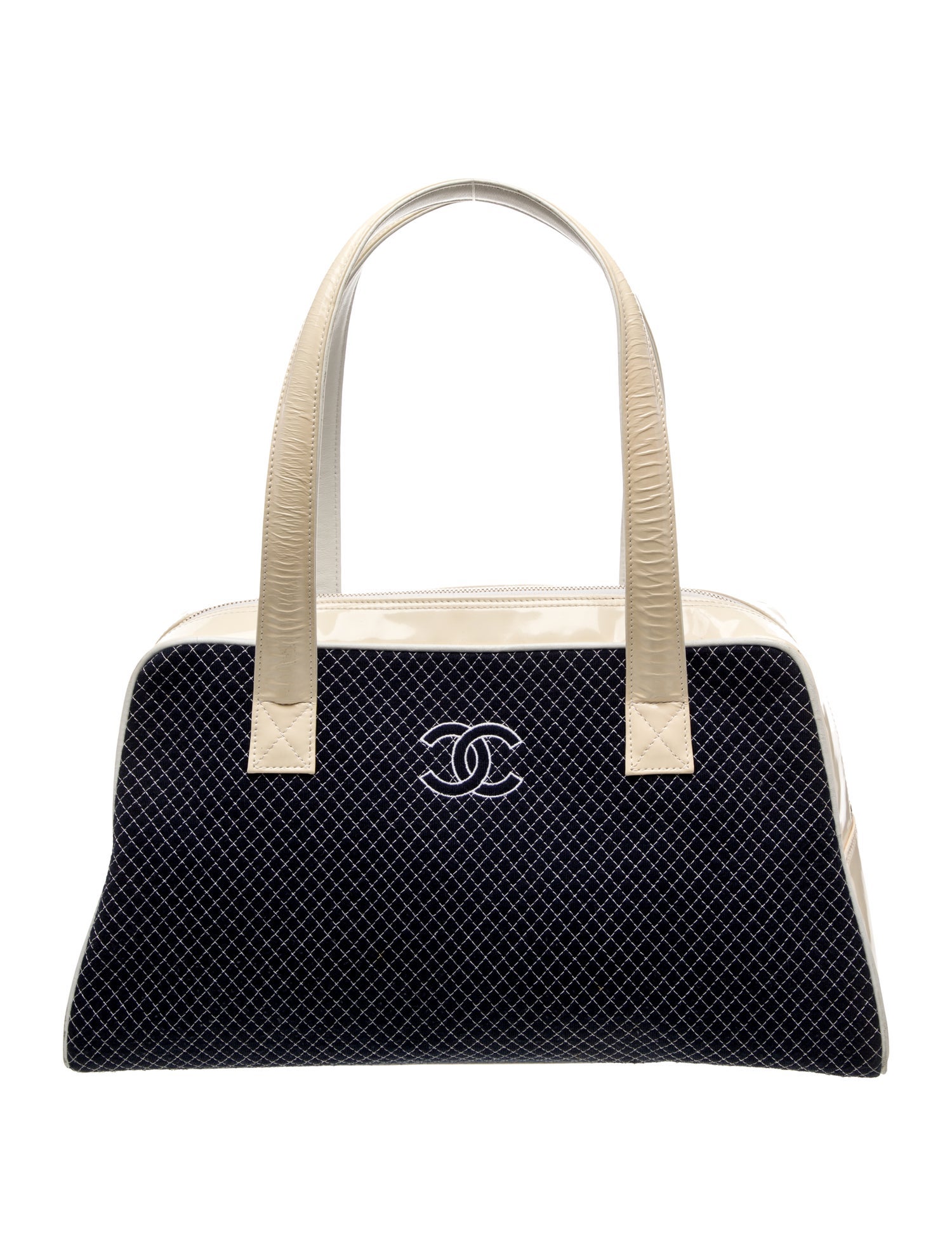 Chanel Quilted Jersey Bowling Bag