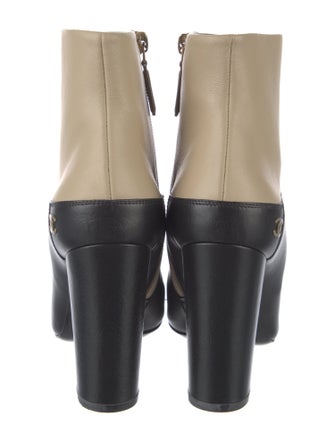 Chanel 2015 Interlocking CC Logo Boots