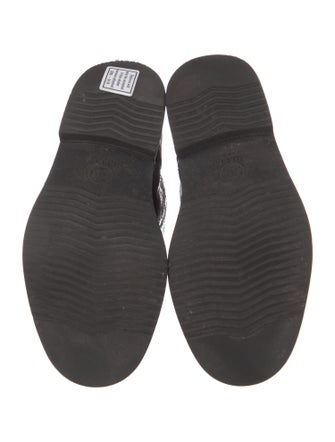 Chanel 2014 Interlocking CC Logo Combat Boots