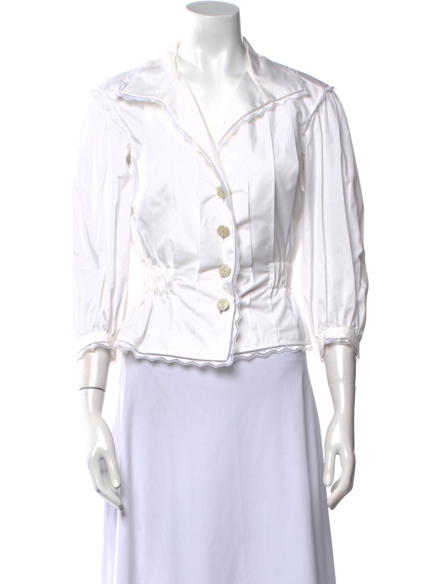 Chanel 2013 V-Neck Crop Top