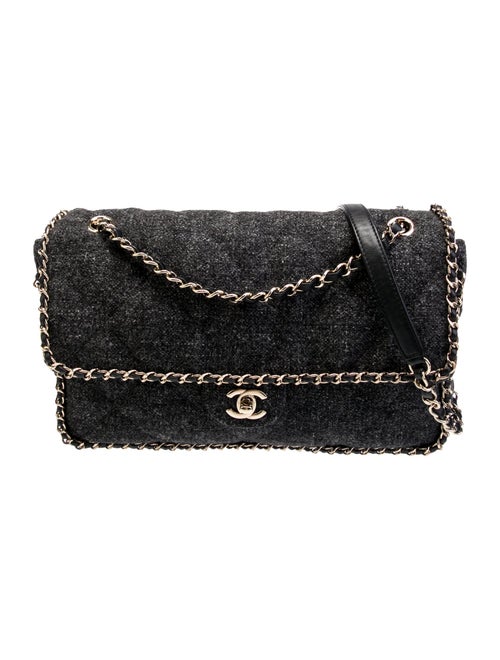 Chanel 2019 Tweed Running Chain Flap Bag