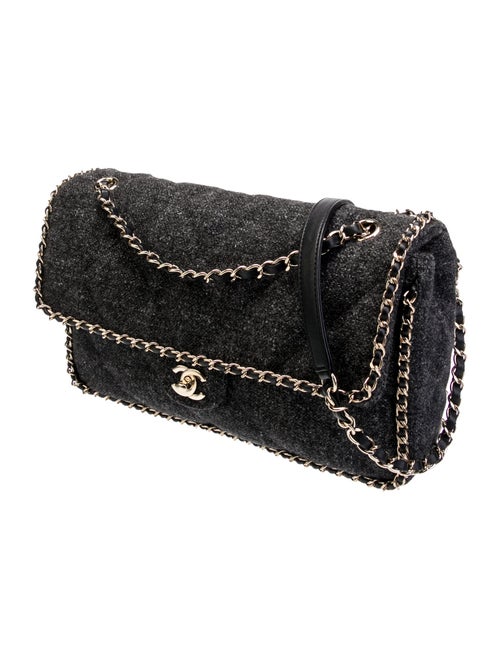 Chanel 2019 Tweed Running Chain Flap Bag