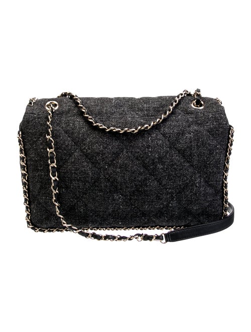 Chanel 2019 Tweed Running Chain Flap Bag