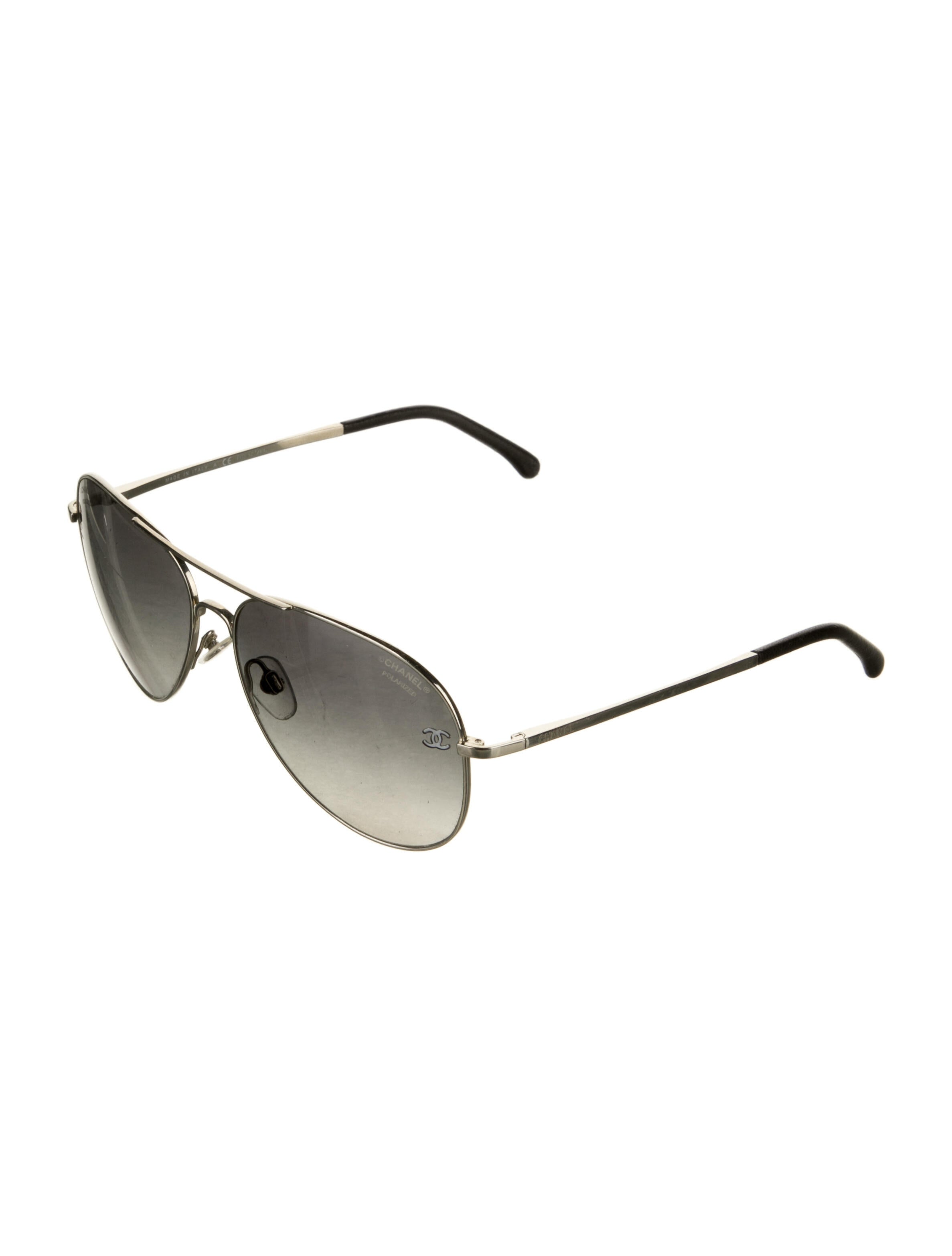 Chanel Interlocking CC Logo Aviator Sunglasses