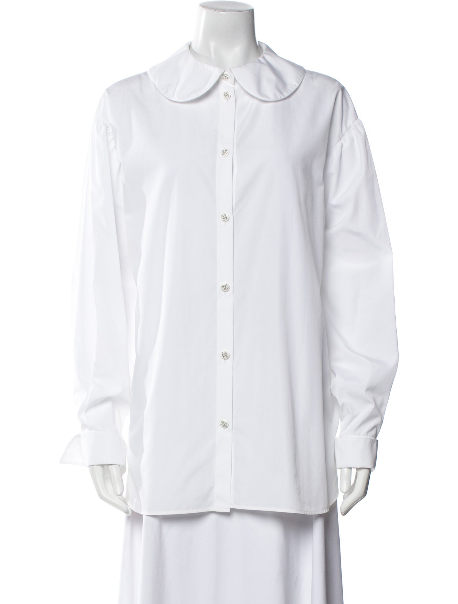 Chanel 2020 Long Sleeve Button-Up Top