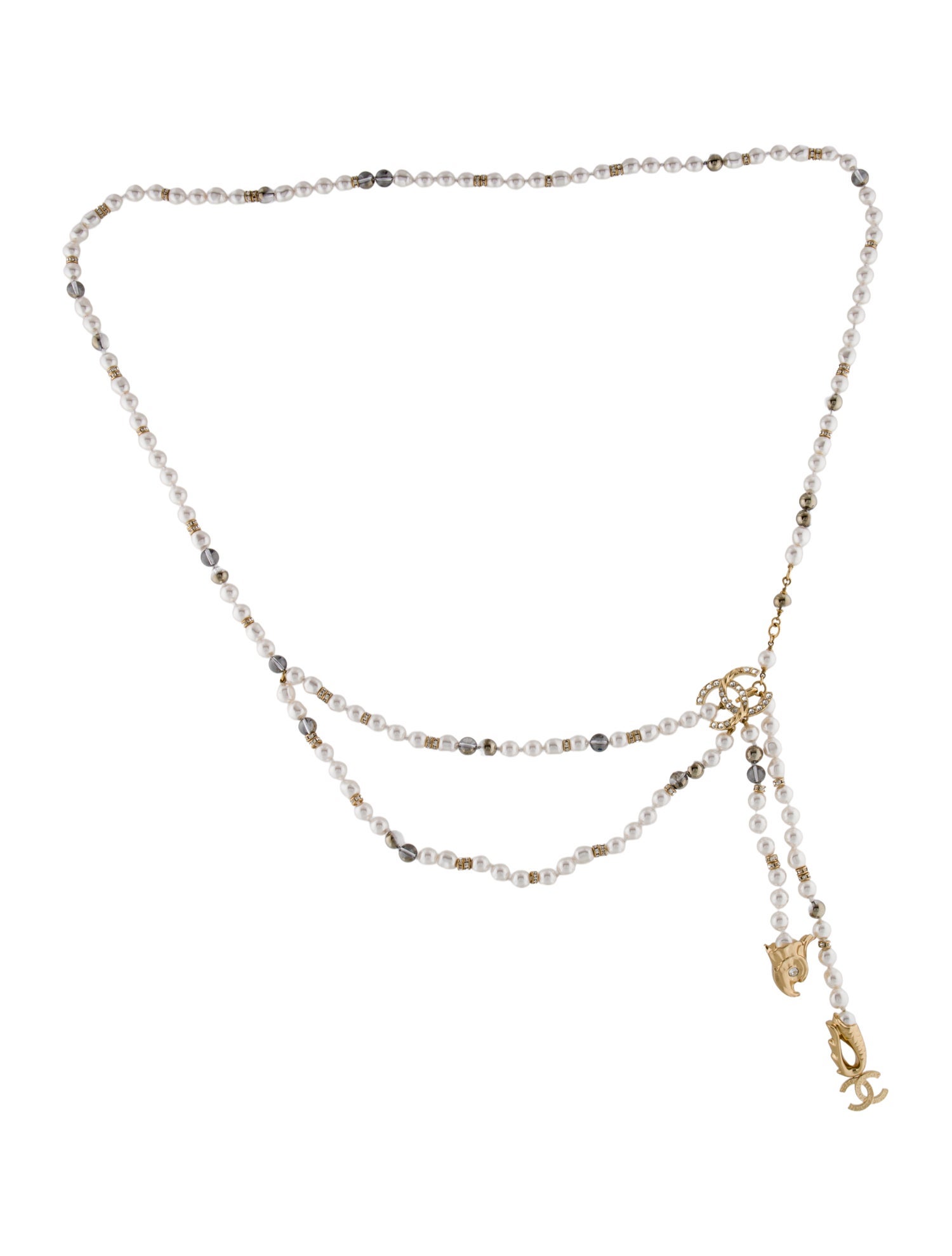 Chanel 2023 Interlocking CC Logo Waist Belt