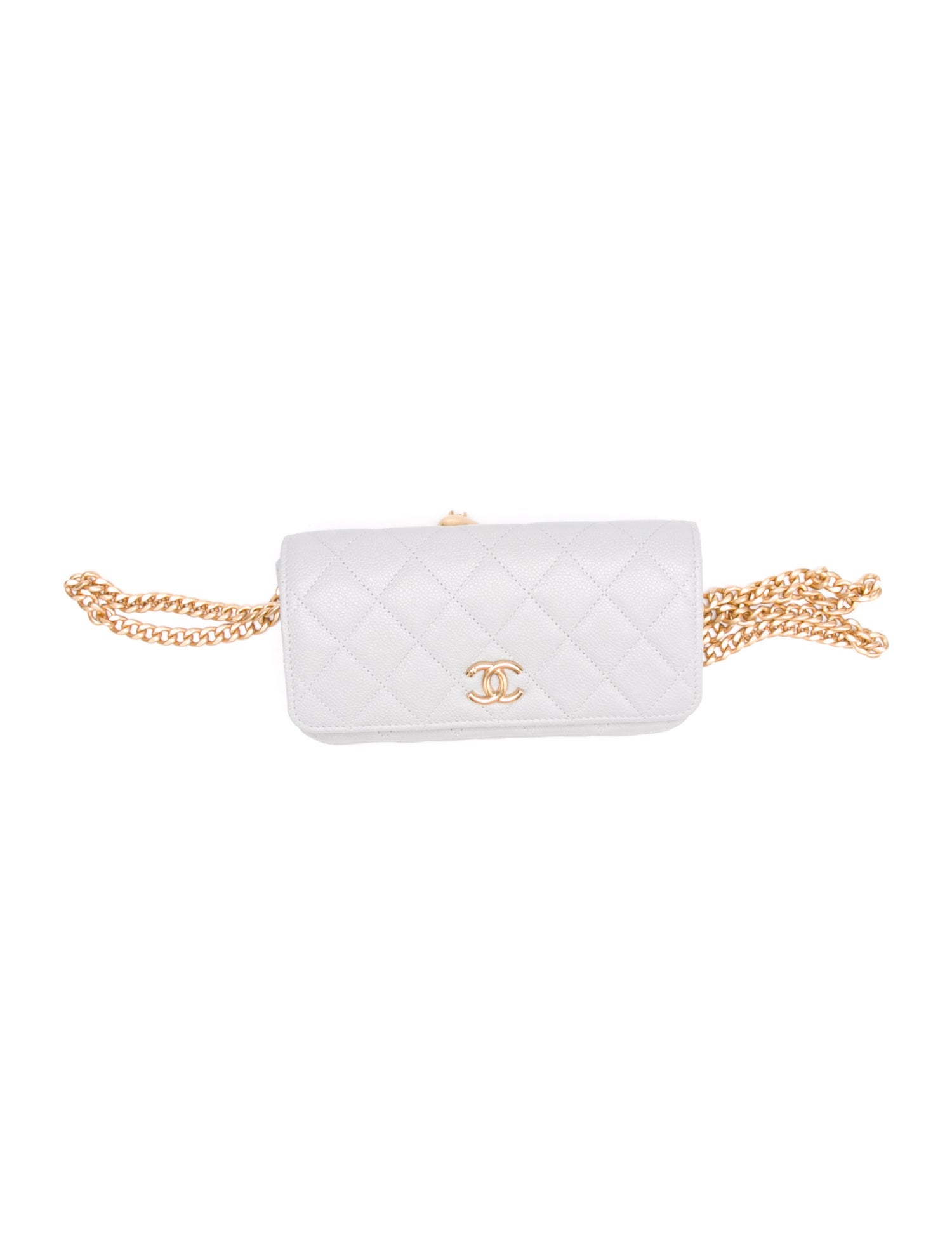 Chanel Pearl Crush Phone Holder with Chain