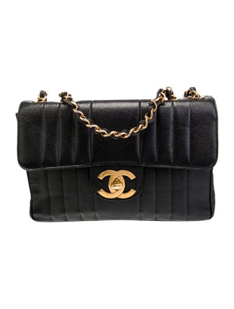 Chanel Jumbo Vertical Quilt Flap Bag