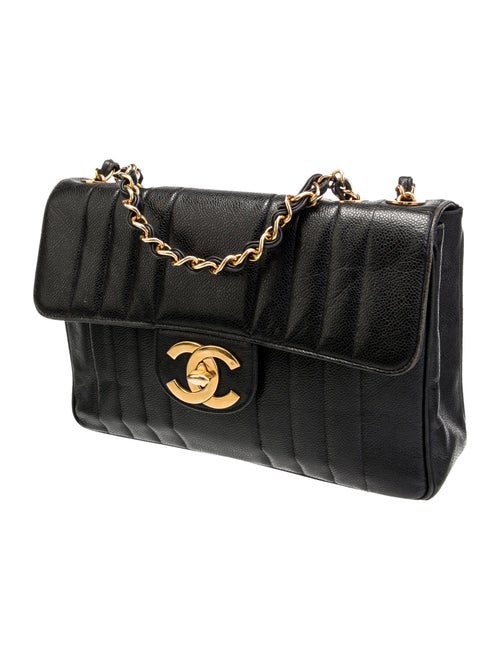 Chanel Jumbo Vertical Quilt Flap Bag