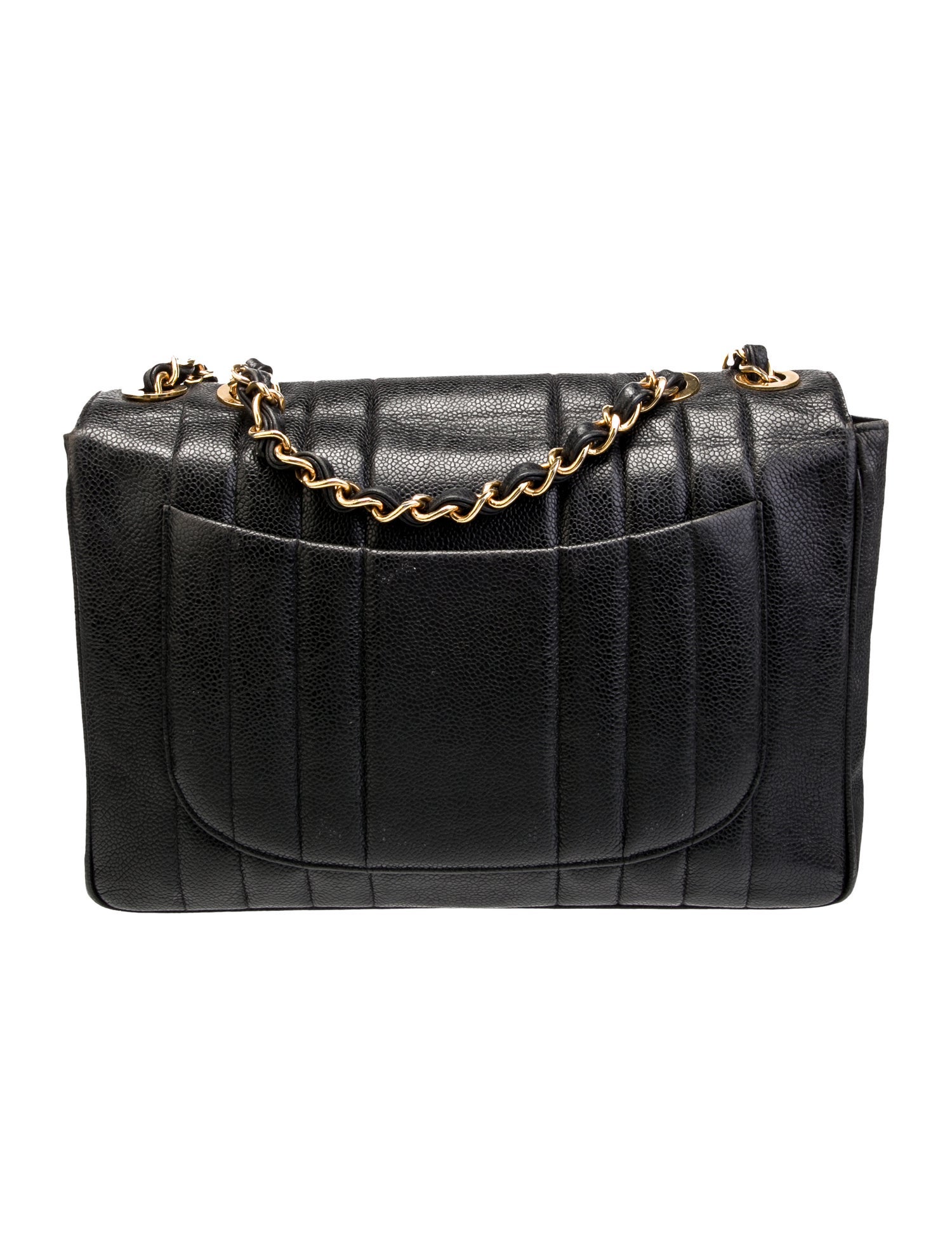 Chanel Jumbo Vertical Quilt Flap Bag