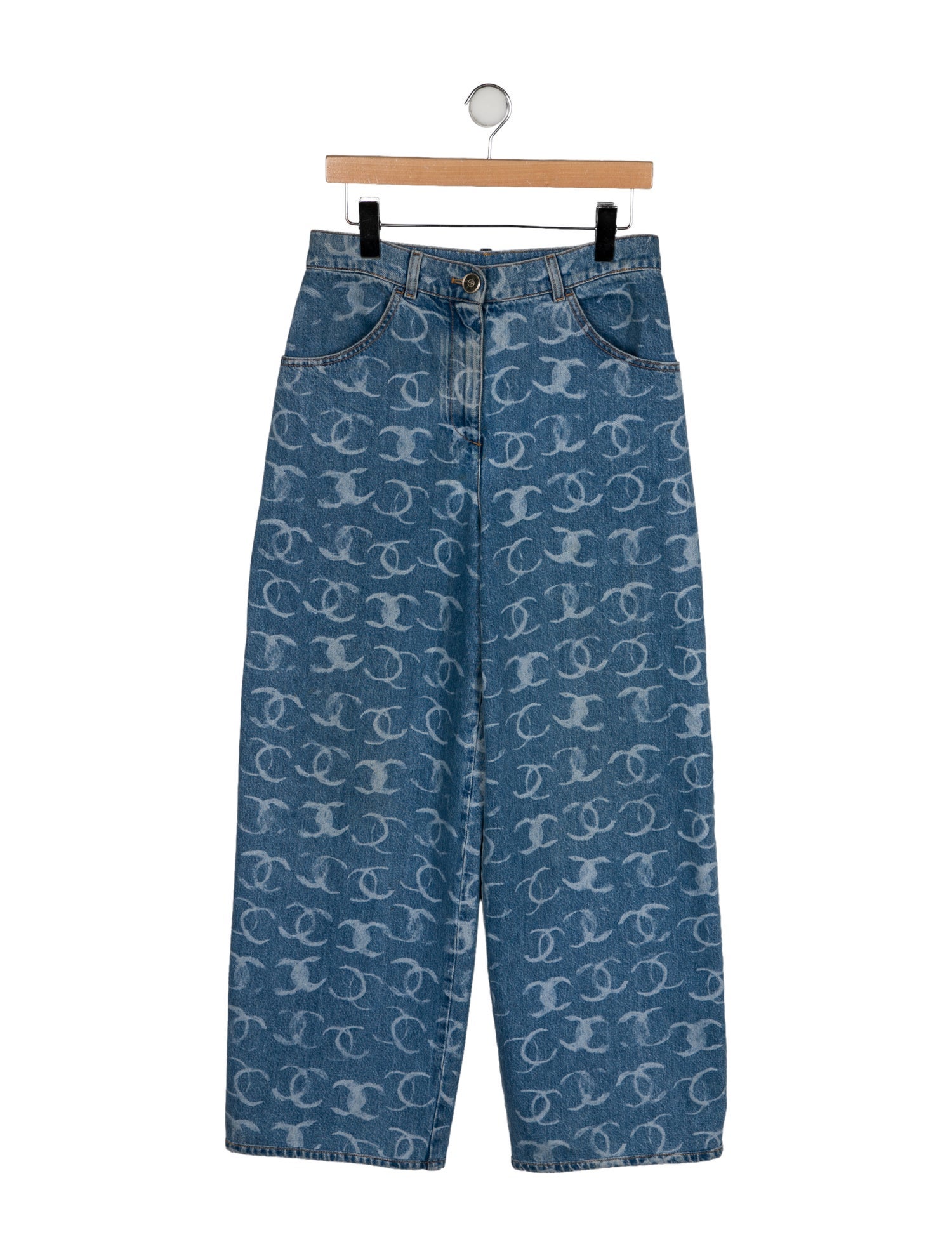 Chanel 2023 Wide Leg Jeans