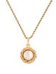 Chanel Vintage Faux Pearl Pendant Necklace