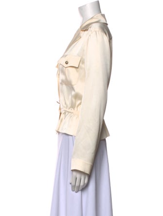 Chanel 2014 Silk Button-Up Top