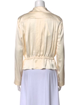 Chanel 2014 Silk Button-Up Top