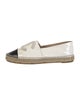 Chanel Interlocking CC Logo Patent Leather Espadrilles
