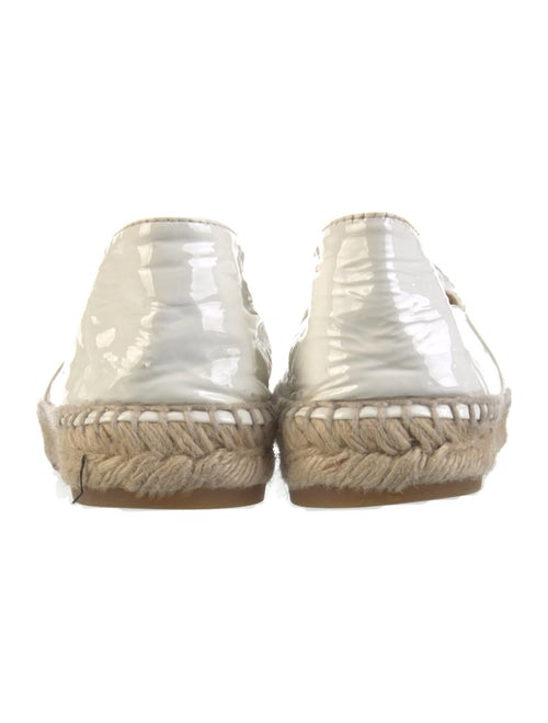 Chanel Interlocking CC Logo Patent Leather Espadrilles