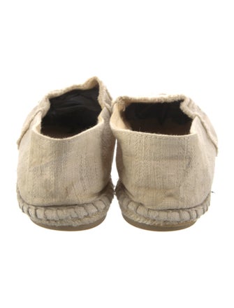 Chanel Interlocking CC Logo Canvas Espadrilles