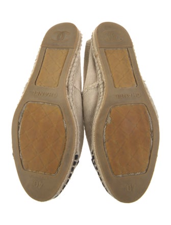 Chanel Interlocking CC Logo Canvas Espadrilles