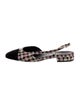 Chanel 2023 Interlocking CC Logo Slingback Flats