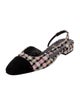 Chanel 2023 Interlocking CC Logo Slingback Flats