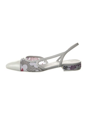 Chanel 2024 Interlocking CC Logo Slingback Flats