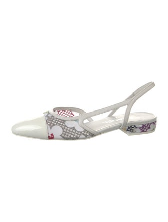 Chanel 2024 Interlocking CC Logo Slingback Flats