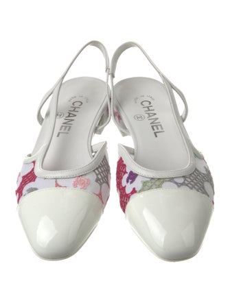 Chanel 2024 Interlocking CC Logo Slingback Flats